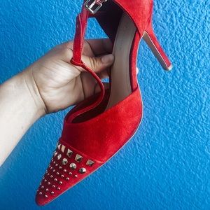 BCBG Red Studded Heel size 8